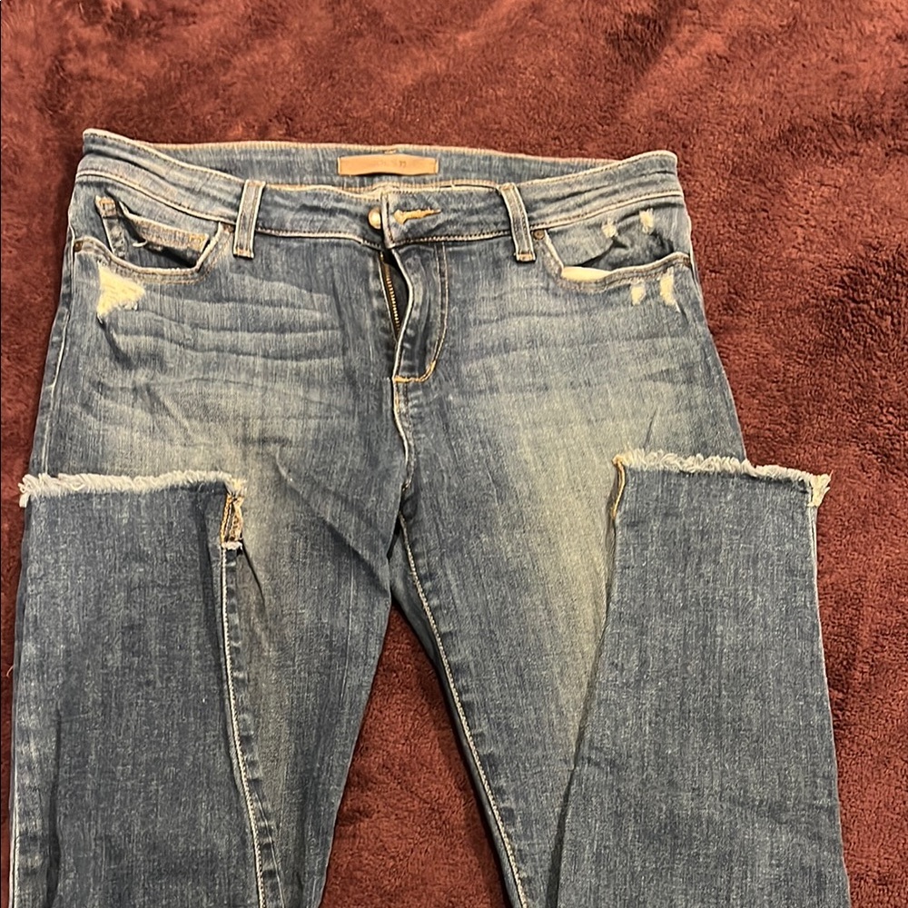 Joe's Jeans Blue Skinny Distressed Denim